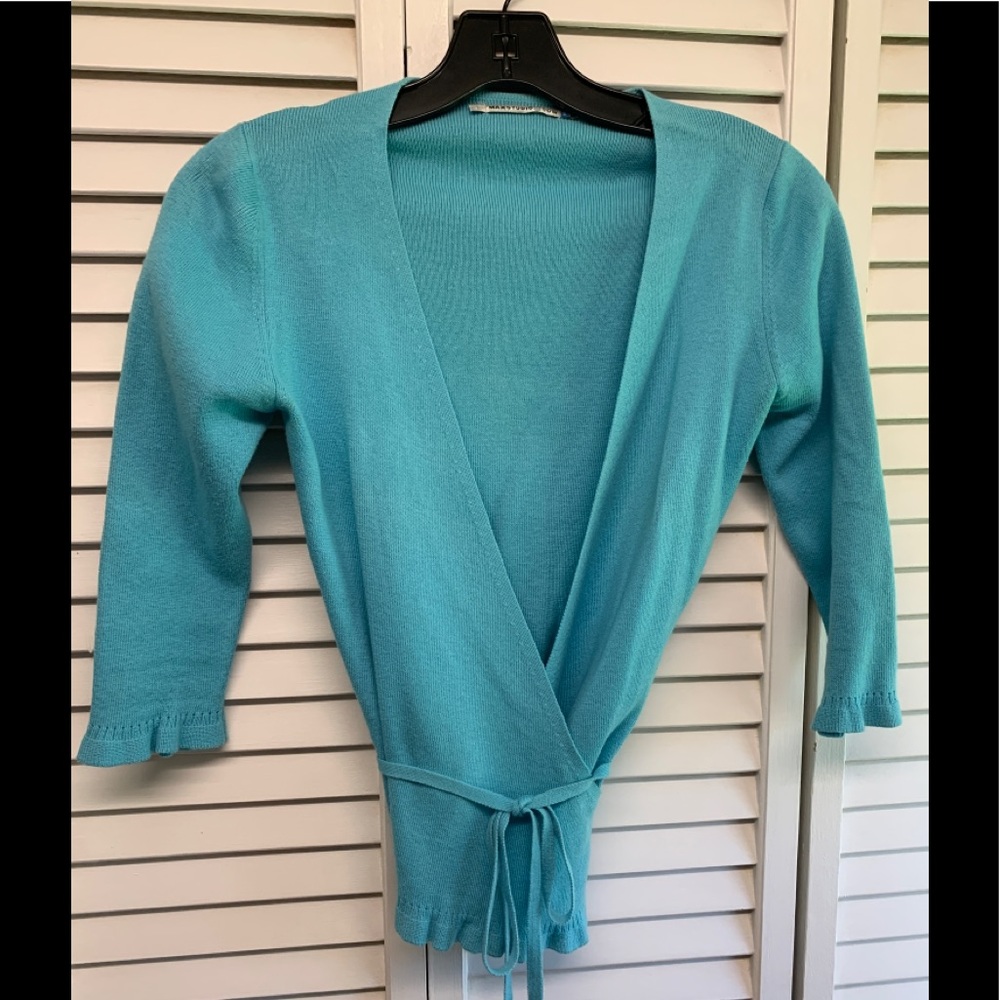 Max Studio Wrap Sweater Top